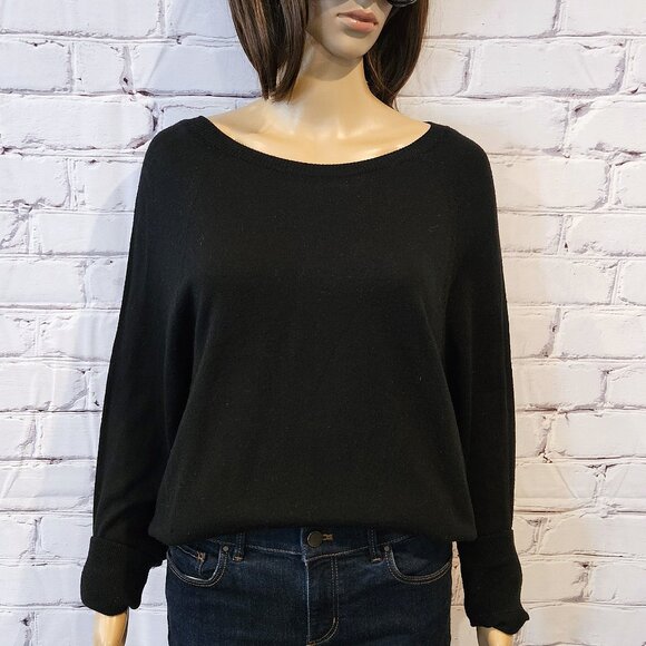 BANANA REPUBLIC - 100% merino wool black knit sweater - Picture 4 of 10